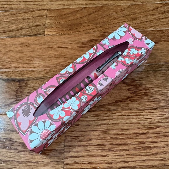 Vera Bradley Pink Patterned Pencil and Hair Pin Set - Picture 2 of 2